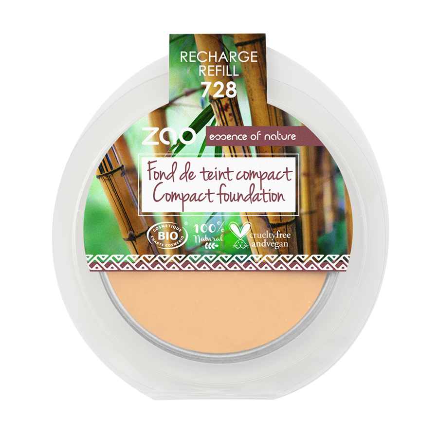 ZAO - Zao Recarga Maquillaje Compacto 728 - Ocre muy claro